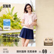 森馬（Semir）POLO衫女涼感抗菌修身襯衫2025夏刺繡休閑通勤套頭衫109325115001