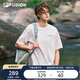 FILAFUSION斐樂(lè )潮牌男子針織短袖衫2025夏季時(shí)尚休閑寬松T恤