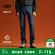 森馬森柔牛仔|牛仔褲男加絨保暖長(zhǎng)褲冬季寬松直筒褲109724124105