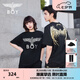 BOY LONDON【金翼鎖鏈】夏季短袖情侶款翅膀燙金潮牌圓領T恤N01918 黑印金N01918 經典升級 XL
