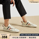 皓頓（HAUT TON）新品男鞋頭層牛皮休閑鞋百搭時尚一腳蹬運(yùn)動鞋子男德訓(xùn)鞋 白色 38 適合運(yùn)動鞋39碼