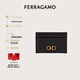 菲拉格慕（Ferragamo）女士黑色牛皮革卡夾 0742164