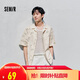 森馬（Semir）短袖襯衫男國風(fēng)竹葉滿印襯衣25夏裝休閑上衣109325104106
