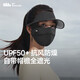 蕉下秋冬臉基尼防曬口罩女帽檐防曬面罩四季保濕透氣裸感高顏值漫暮黑