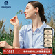 Navigare意大利小帆船女全棉寬松長(cháng)袖襯衫休閑條紋襯衣2313045504 藍 L 