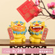 如果創(chuàng  )意閩南文創(chuàng  )裝飾擺件風(fēng)獅爺桌面招財手辦國風(fēng)擺飾教師節生日禮物 歡喜風(fēng)獅爺彩色款-風(fēng)生水起