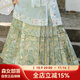 森女部落晚香玉玨 織金長(cháng)款傳統馬面半身裙東方簡(jiǎn)奢風(fēng)新中式國風(fēng) 綠色（晚香玉玨 ）（單件） S