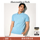 ABERCROMBIE & FITCH【經(jīng)典小麋鹿】男裝25夏季美式通勤POLO衫短袖T恤KI124-5182 天藍色 S (175/92A)