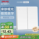 德力西（DELIXI）開關(guān)插座面板 86型面板 CD229 雙開 二開單控開關(guān) 啞光白大板