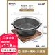 原始人圍爐煮茶家用室內(nèi)全套燒烤爐烤火盆炭火爐碳爐炭爐一套室外 特大號35cm圍爐+烤網(wǎng)+木底座