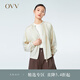 OVV2023春夏新款女裝大地色系輕薄精致松緊圓領(lǐng)休閑夾克外套 卡其（凈色）15 S