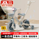 貝趣兒童三輪車(chē)1-3-6歲平衡車(chē)可折疊腳踏車(chē)三合一寶寶小孩幼兒自行車(chē) 藍(lán) 【四合一】折疊+燈光音樂(lè)+推桿 2-4歲周歲生日禮物