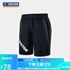 威克多（VICTOR）羽毛球服勝利針織運(yùn)動(dòng)短褲男女速干衣透氣舒適球服中性款R-20201 R-20201 C黑色 中性款 XL