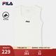 FILA 斐樂(lè )官方女子針織背心2025秋新款時(shí)尚休閑簡(jiǎn)約修身無(wú)袖上衣 云白-WT L 170/88A/L