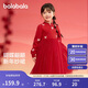 巴拉巴拉童裝女童連衣裙兒童裙子針織網(wǎng)紗2025春裝公主裙新年209125111001