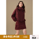 獨束大碼女裝戶外運動風(fēng)時尚套裝羽絨服2024冬季新款工裝外套半裙 安可拉紅（外套） M (尺碼：1) (尺碼：1)