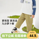 威爾貝魯（WELLBER）兒童九分褲薄外穿褲子男女寶寶百搭外出休閑褲25夏 橄欖綠100cm
