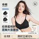幸棉（LUCKMEEY）外擴(kuò)內(nèi)衣小胸顯大無(wú)鋼圈內(nèi)衣女聚攏文胸漫畫(huà)胸 黑色 背扣款 M