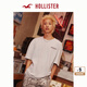 HOLLISTER【焦邁奇同款】25夏新款LOGO棉質(zhì)T恤男裝女裝KI323-5368 灰色 S (175/92A)