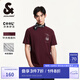 杰克·瓊斯（JACK&JONES）25年衣服男裝短袖t恤男士夏季【涼感】華夫格潮流3D印花高端半袖 E16酒紅色 M