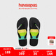 havaianas哈唯納Brasil Tech 海邊人字拖外穿拖鞋男士夏沙灘涼拖 1069-墨黑色 43-44 巴西碼
