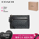 蔻馳（COACH）【品牌直供】CARRYALL男士中號(hào)手拿包F29508CQBK 七夕禮物 送男友