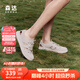 森達(dá)七夕禮物羅馬涼鞋女款2025夏新商場同款運動風(fēng)休閑豬籠鞋4CFQ1BK5 米色 37