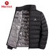 土撥鼠（Marmot ）羽絨服男女秋冬季新款立領(lǐng)白鴨絨加厚保暖冬裝防寒外套 黑色 L