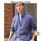 ABERCROMBIE & FITCH【李現(xiàn)同款】男裝25春夏美式經(jīng)典小麋鹿亞麻混紡襯衫KI125-5085 復(fù)古靛藍 XS (170/84A)
