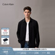 Calvin KleinJeans25秋季新款男士商務(wù)休閑正裝ck修身彈力長(cháng)袖襯衫4LD190G UB1-太空黑 XL