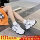 耐克（NIKE）男鞋女鞋新款運動(dòng)鞋M2K復古老爹鞋緩震潮流休閑鞋透氣跑步鞋 102/情侶款/老爹鞋 37.5