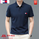 TOME BORNEK湯米短袖T恤男青年翻領(lǐng)棉質(zhì)寬松時(shí)尚潮流POLO.衫上衣男裝 烏蘭色 常規(guī) 深藍(lán)色 XL 175/52碼 建議140斤-155斤