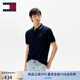 TOMMY JEANS【潮流鑲邊】25夏季男裝純棉珠地網(wǎng)眼商務(wù)翻領(lǐng)短袖T恤POLO20745 藏青色C1G XL