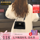 CARISAKA-CK包包女包斜挎包凱莉包小手提包單肩包腋下包七夕情人節(jié)禮物女 黑色(優(yōu)質(zhì)版本）