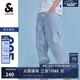 杰克·瓊斯（JACK&JONES）25年男裝夏季潮流寬松直筒錐腿涼感潮牌牛仔褲休閑褲子九分男褲 E40淺牛仔藍(lán) 905錐形 29 170 W29
