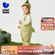 迷你巴拉男女童舒彈環(huán)保萌趣恐龍造型兩件套春【背帶褲套裝】