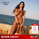 歌莉婭天絲連衣裙女夏季貴氣穿搭2025新款獨(dú)特飛袖裙子1E5C4K680 91Y啡色 M