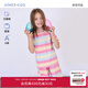 Aimer kids愛(ài)慕兒童家居服男孩女孩卡通印花圖案莫代爾家居套裝睡衣睡褲AK14 女-彩虹樂(lè)園AK143E551 150