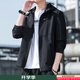 耐克（NIKE）風(fēng)行者梭織連帽夾克男裝 2025春秋季新款防風(fēng)衣休閑跑步運動(dòng)外套 熱售/黑色寬松長(cháng)袖/曬圖退10 M (170/88A)