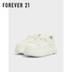 FOREVER21休閑女鞋板鞋女春秋款舒適厚底增高鞋子女款小白鞋 白色 38