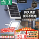 雷士（NVC）太陽(yáng)能戶(hù)外照明燈室外庭院燈路燈投光燈光控遙控402lm+約25m2