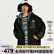 卡帕羊羔絨茄克情侶男女運動拼色休閑外套開衫長袖K0DZ2JJ04P