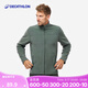 迪卡儂（DECATHLON）搖粒絨外套抓絨衣男保暖戶外運(yùn)動(dòng)加厚秋絨衣沖鋒衣內(nèi)膽 男款-全拉鏈-墨綠色 XL