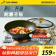 卡特馬克北歐炒鍋不粘鍋麥飯石色家用含鈦炒菜鍋雙圈控油電磁爐燃?xì)庠钔ㄓ?升級含鈦【推薦2-4人使用】 30cm