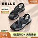 百麗（Belle）透氣外穿休閑鞋男新款運動涼鞋包頭沙灘鞋A1474BL4 藍色 41 (255mm)