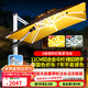 步步嬌戶外遮陽(yáng)傘庭院傘大太陽(yáng)傘羅馬傘室外露臺(tái)花園擺攤戶外傘 【雙桿】至尊帶燈:3米400斤11CM桿