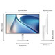 Lenovo）YOGA 27 AI高能一體機電腦可旋轉27英寸可選AIOQHD屏高清辦公家用電競娛樂(lè )一體機 i3-1115G7 16G+512固態(tài)23.8黑