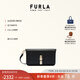 芙拉（FURLA）[秋冬新品]IRIDE牛皮小號女士百搭休閑單肩斜挎包小方包高級感 黑色