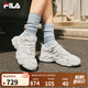 FILA 楊冪同款|斐樂(lè)官方女鞋F(xiàn)ERN2運(yùn)動(dòng)鞋2025秋季新款蕨草鞋2代休閑鞋 白中白/亮灰-AB 37.5