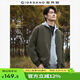 佐丹奴棒球服男新款棒球領(lǐng)保暖棉衣外套潮酷飛行員夾克男01072684 04綠色 M